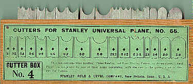 Details about   ORIGINAL CUTTER IRON FOR STANLEY 45 OR 55 PLANE # 28 5/8" BEADING CUTTER RC24 